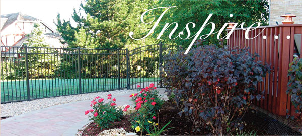 South Barrington, Paver Walkway, Landscape Design, Plantings, Lighting, Ornamental Aluminum Fence